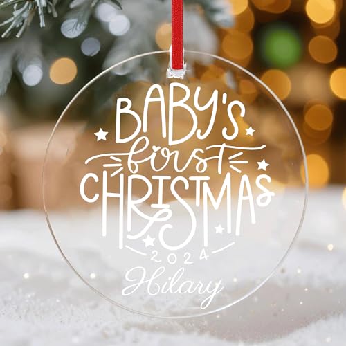 Jasilon Personalized 1st Christmas Baby Ornament 1