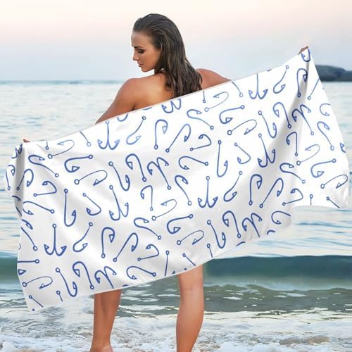 Gredecor Oversized Beach Towel 71x31 Blue 1