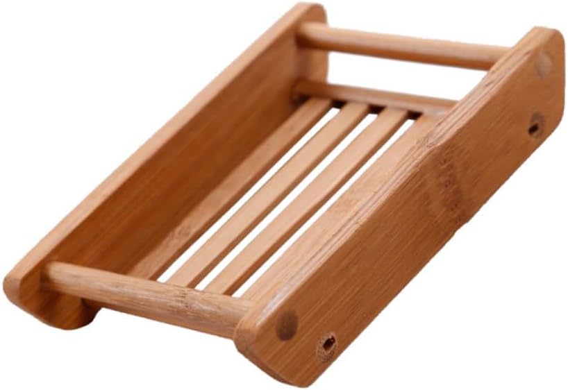 Retro Boat Shaped Wooden Soap Dish for Bathroom Kitchen