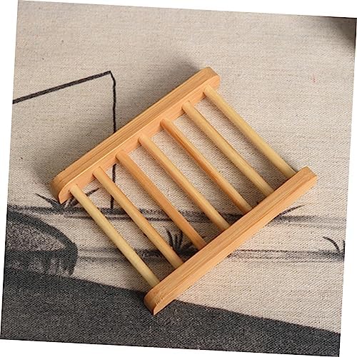 Healifty Wooden Soap Rack for Bathroom and Kitchen 1