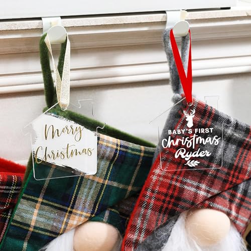 Jasilon Personalized Baby First Christmas Ornament 2024