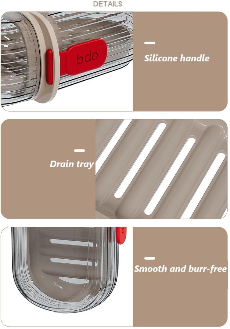 Travel Soap Box Holder Leakproof Plastic Bath Holder