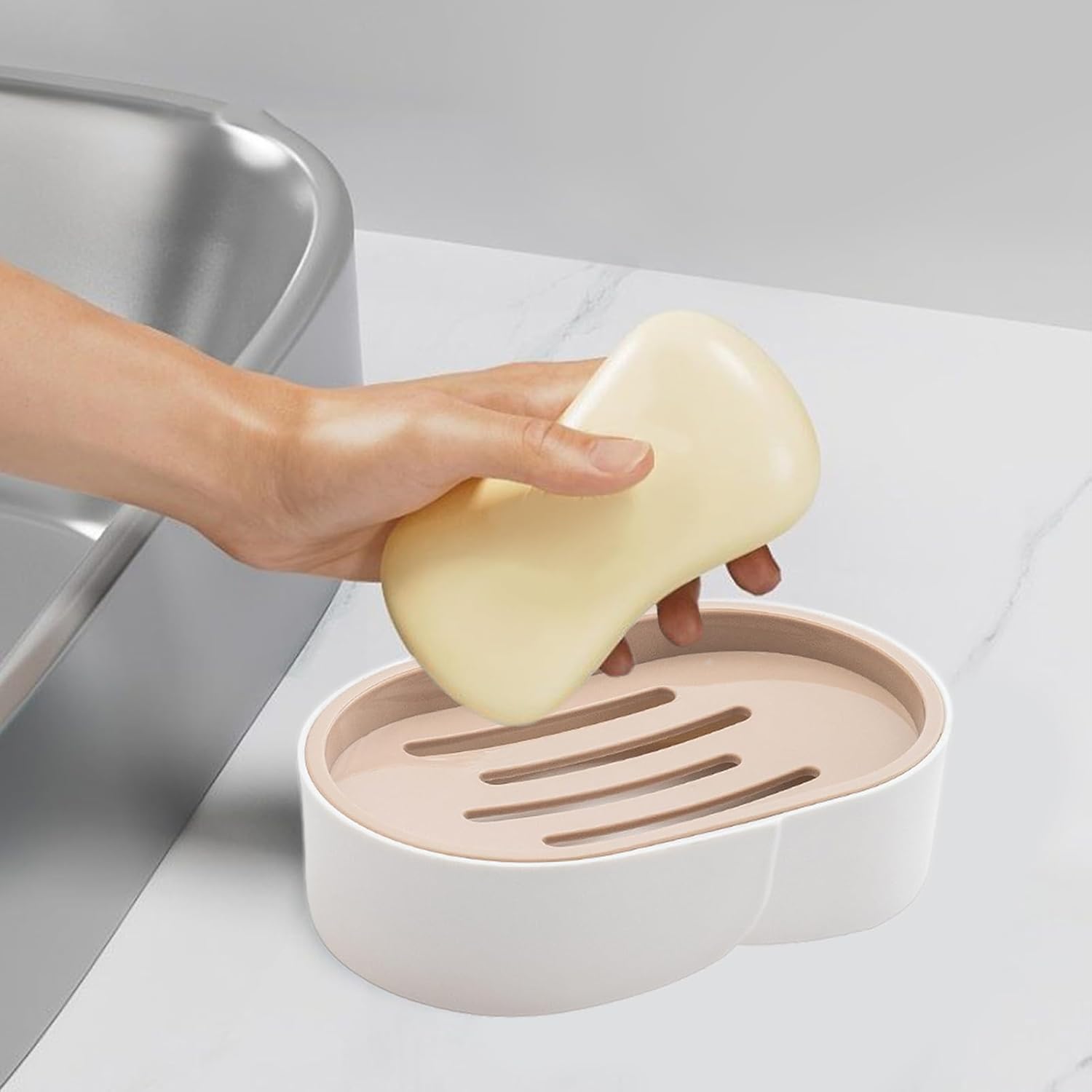 DSOPV Soap Dish with Anti-Slip and Dry Design