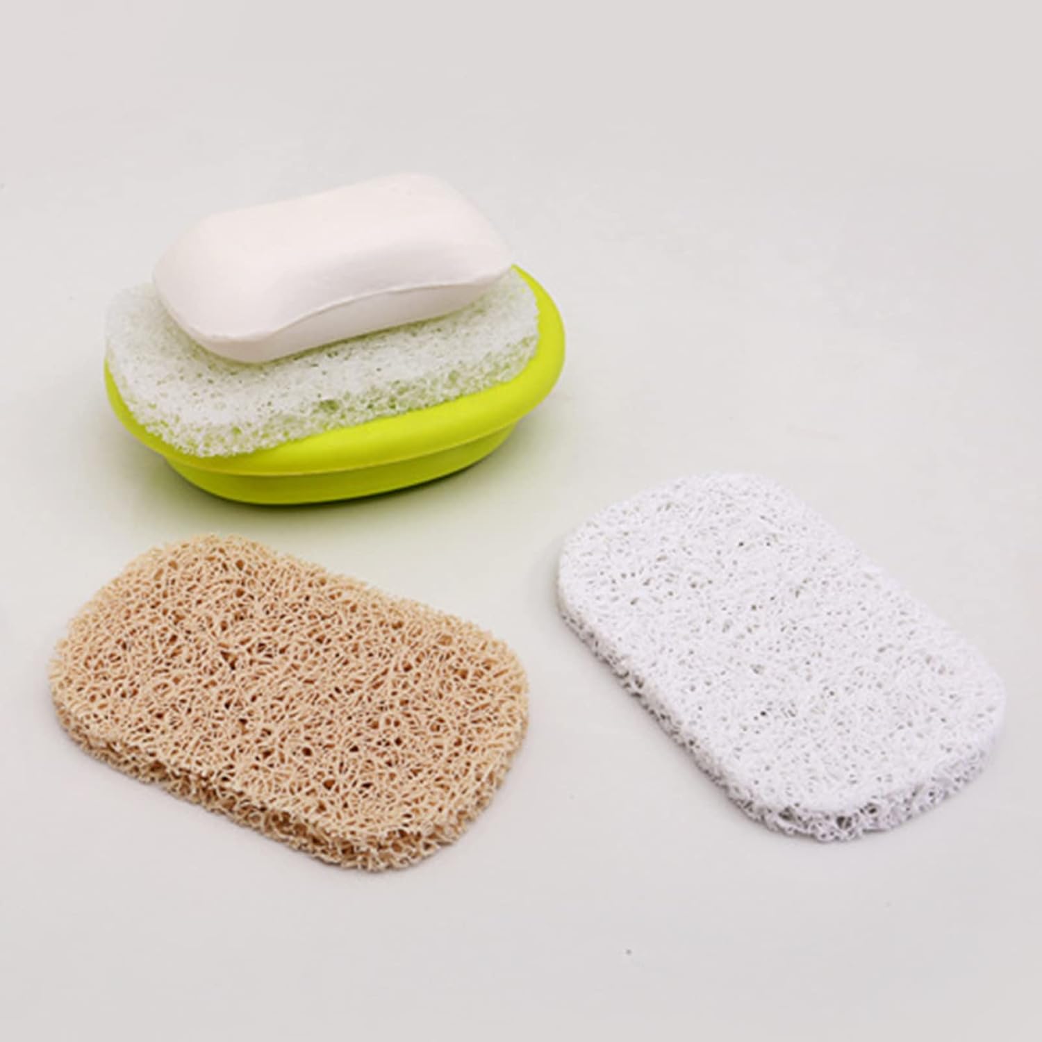 4PCS Bar Soap Saver Holder with Drainage for Bathroom and Kitchen