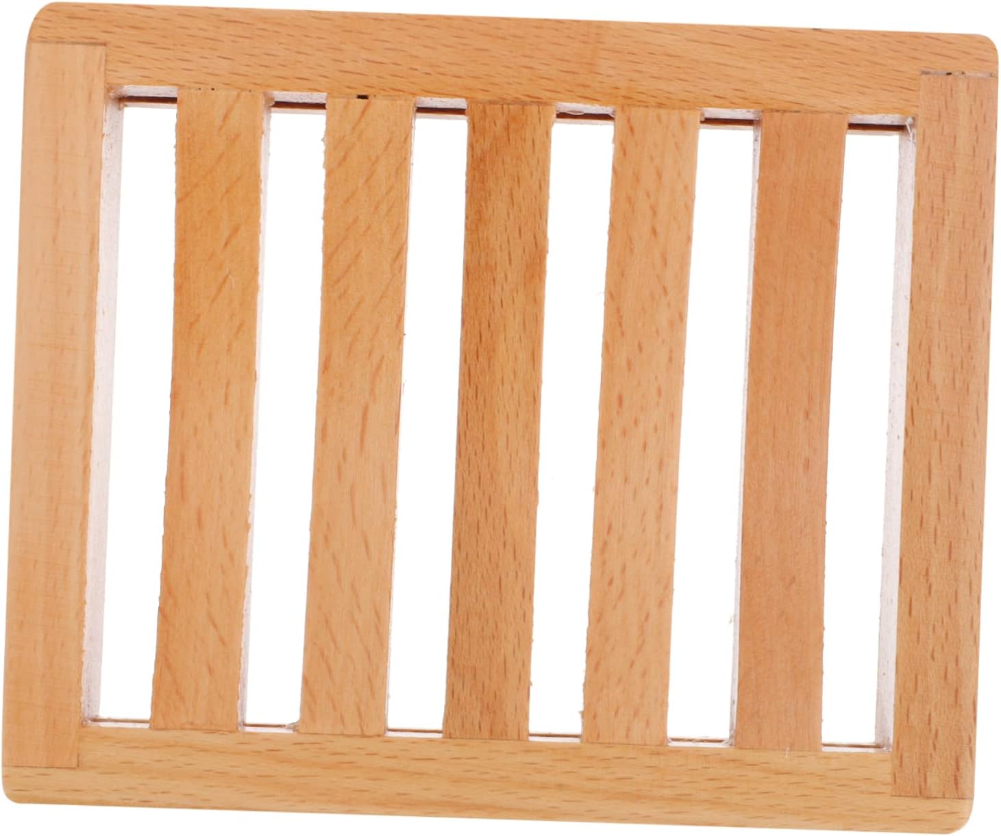 LIFKOME Simple Beech Soap Dish with Drainage