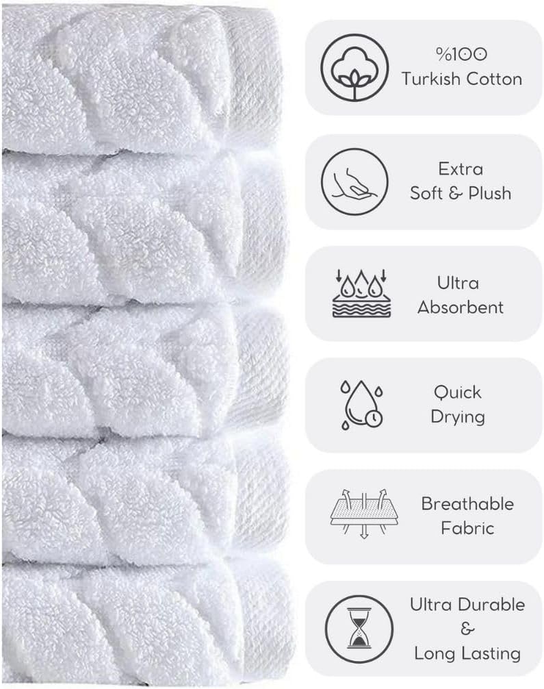 BAGNO MILANO Turkish Bath Towel Set 4pcs Quick Dry