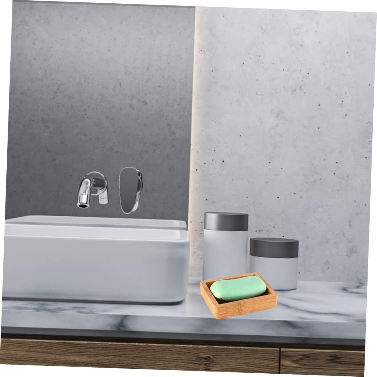 Bamboo Soap Holder with Self Draining Design