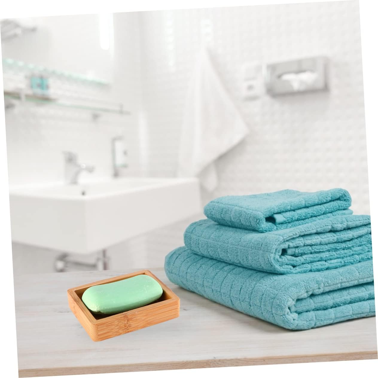 Bamboo Soap Holder with Self Draining Design
