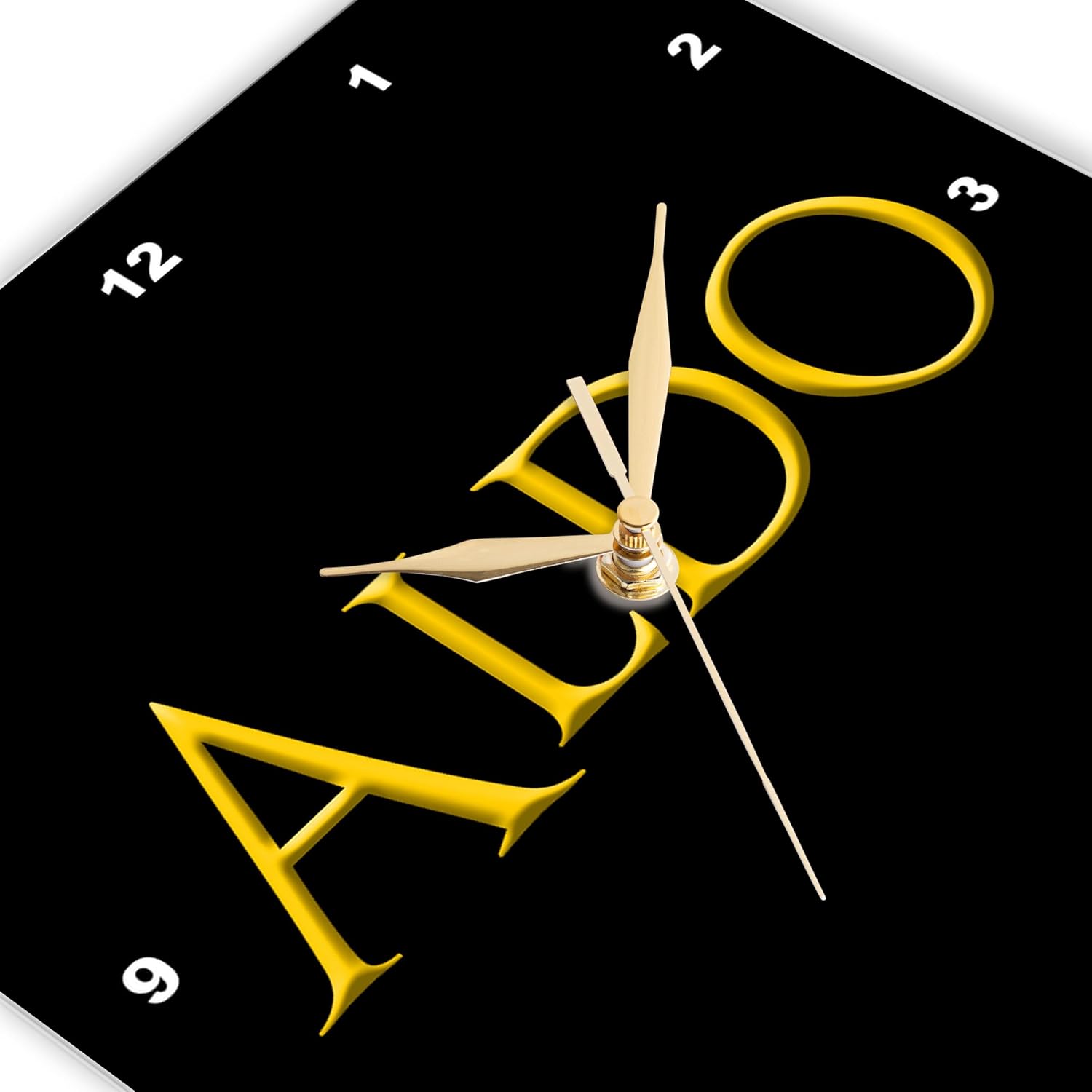 3dRose Wall Clock Silent 13 Inch Baby Boy Name Amulet