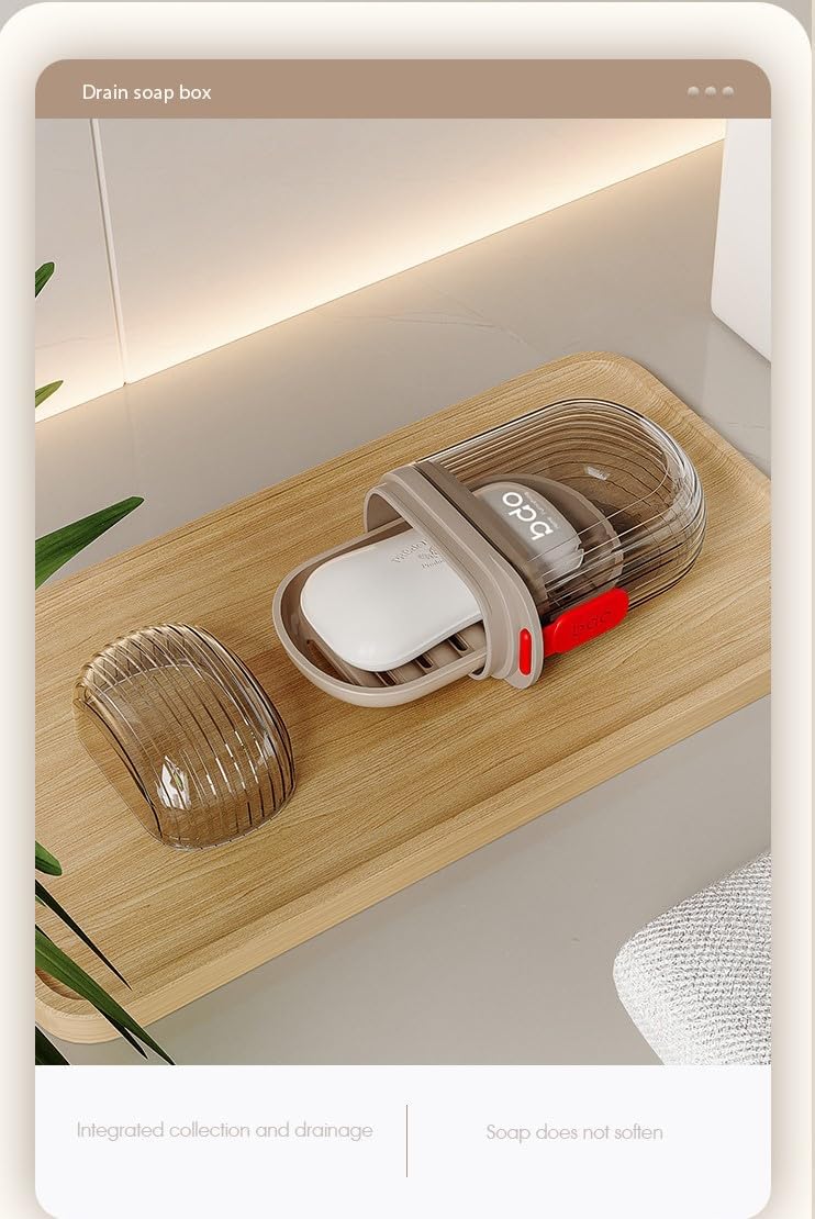 Travel Soap Box Holder Leakproof Plastic Bath Holder