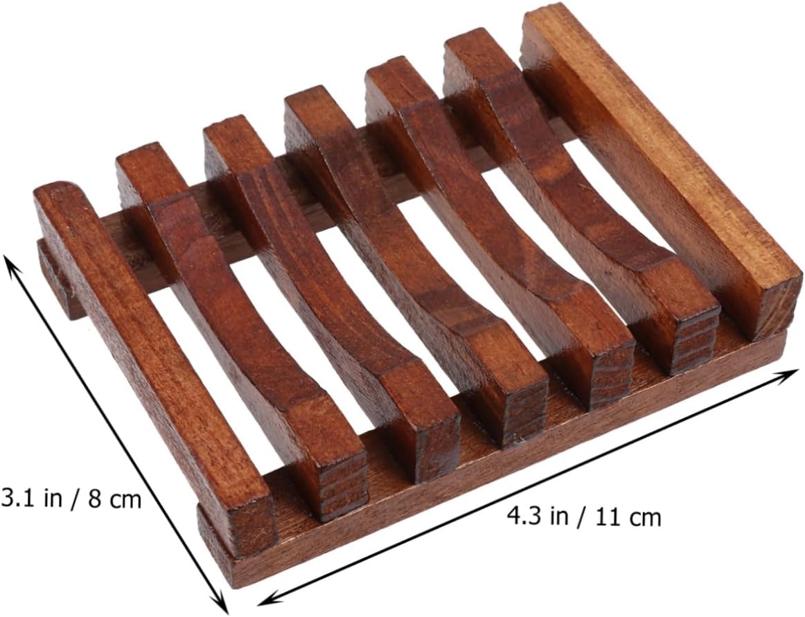 Zerodeko Wood Soap Dish 2pcs Bag Dry Holder
