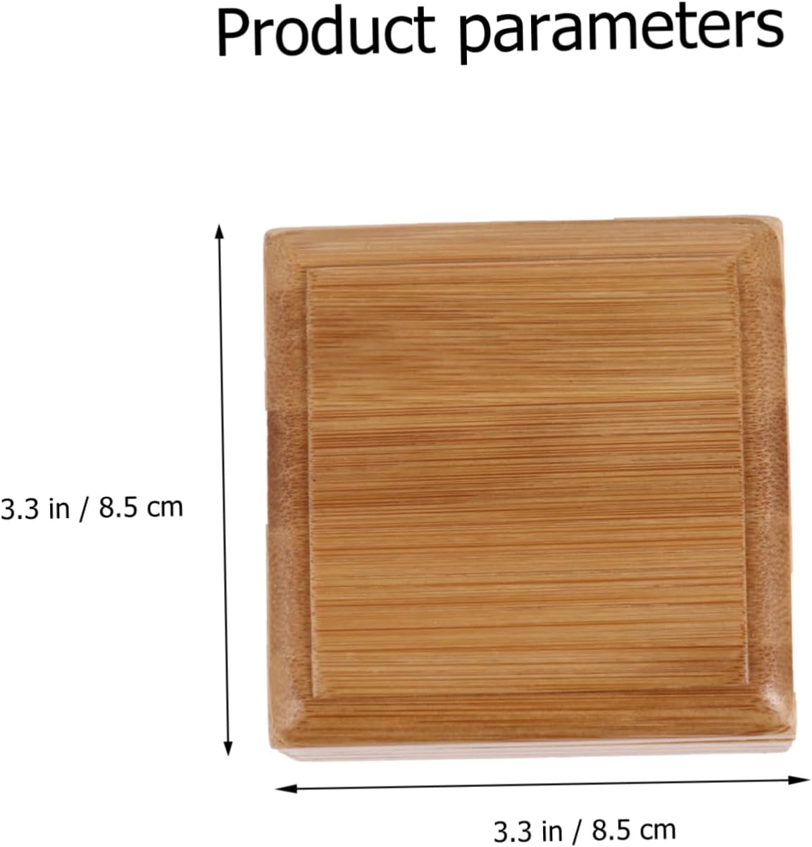 Cabilock Wood Soap Dish with Lid for Bathroom Sink