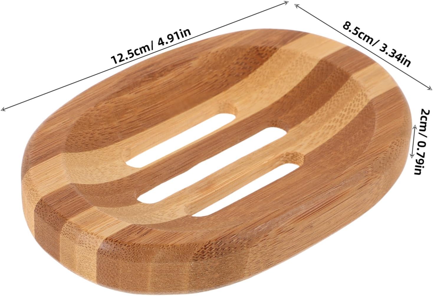 BESTYASH Zebra Pattern Wooden Soap Dish for Bath and Kitchen