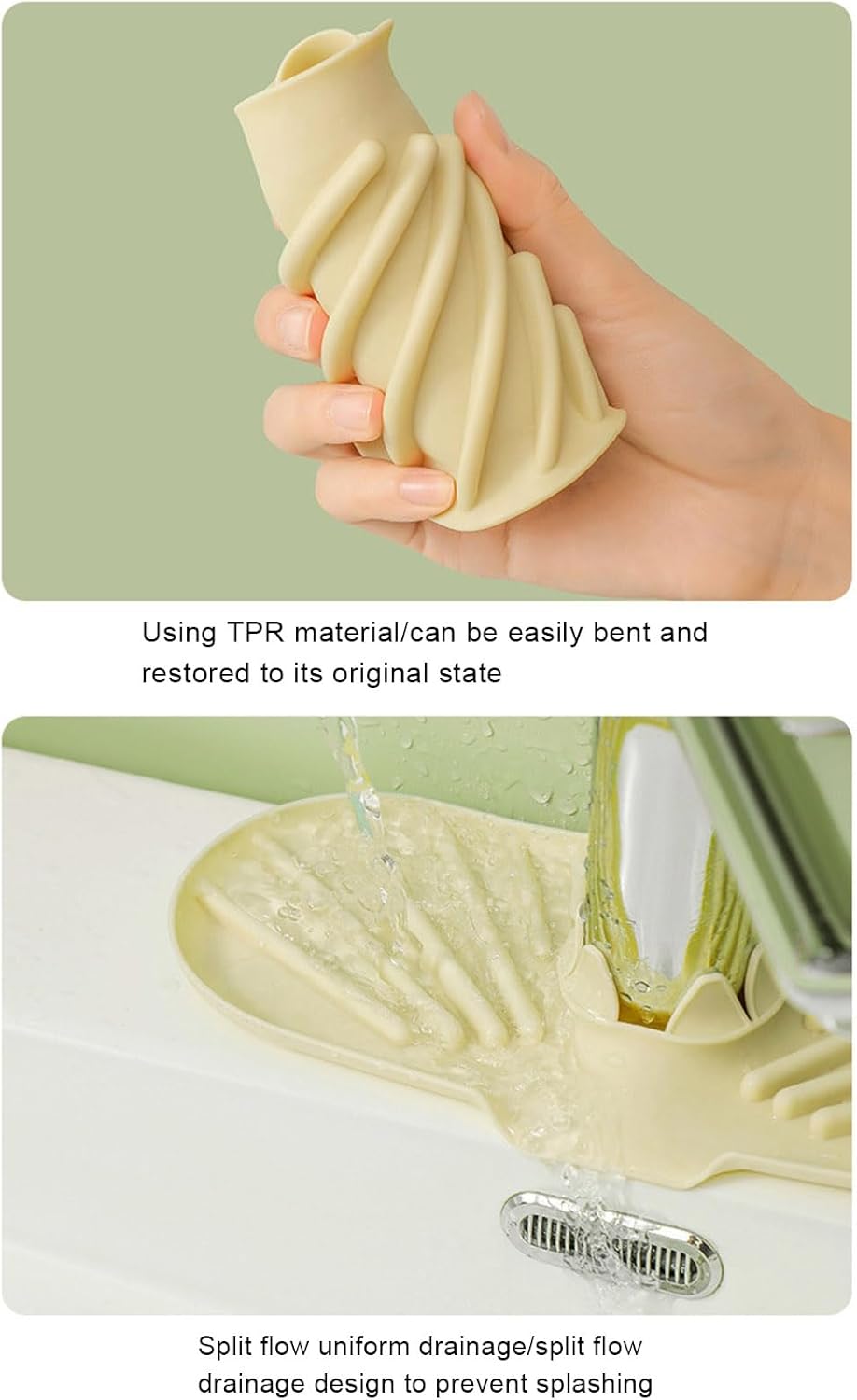 Curfair Silicone Soap Dish with Drainage Pad 1