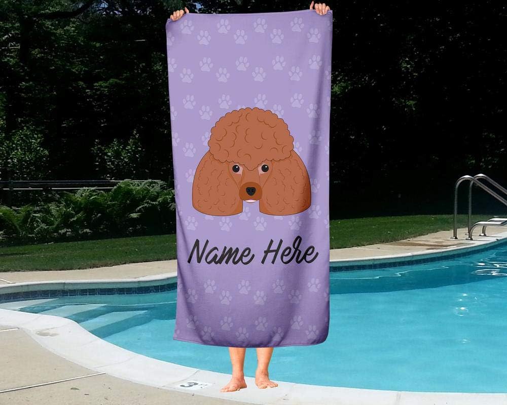 Personalized Pet Poodle Towel for Kids and Adults