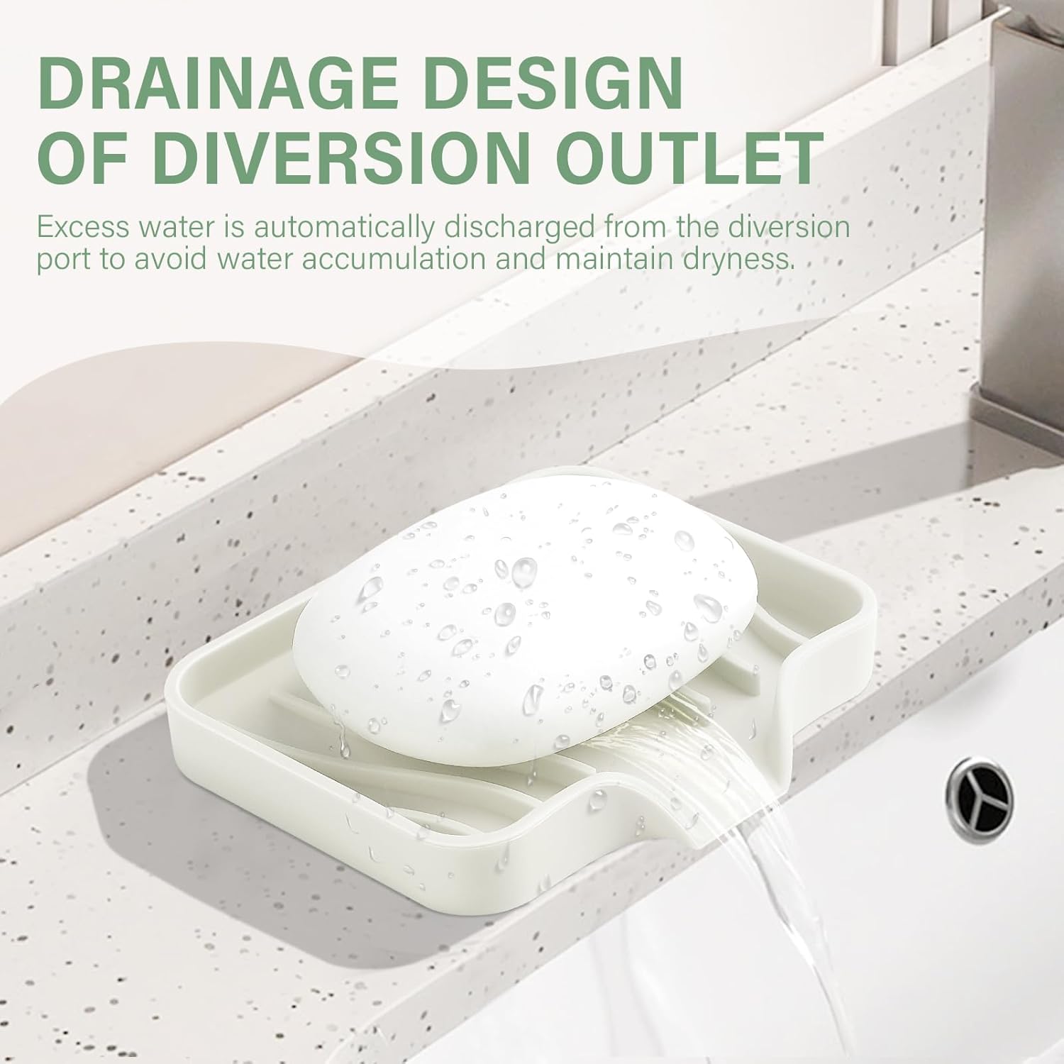 Spofit 2PCS Self-Draining Soap Holder