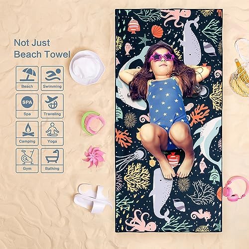 Vimorco Dolphin Whale Beach Towel Set 1