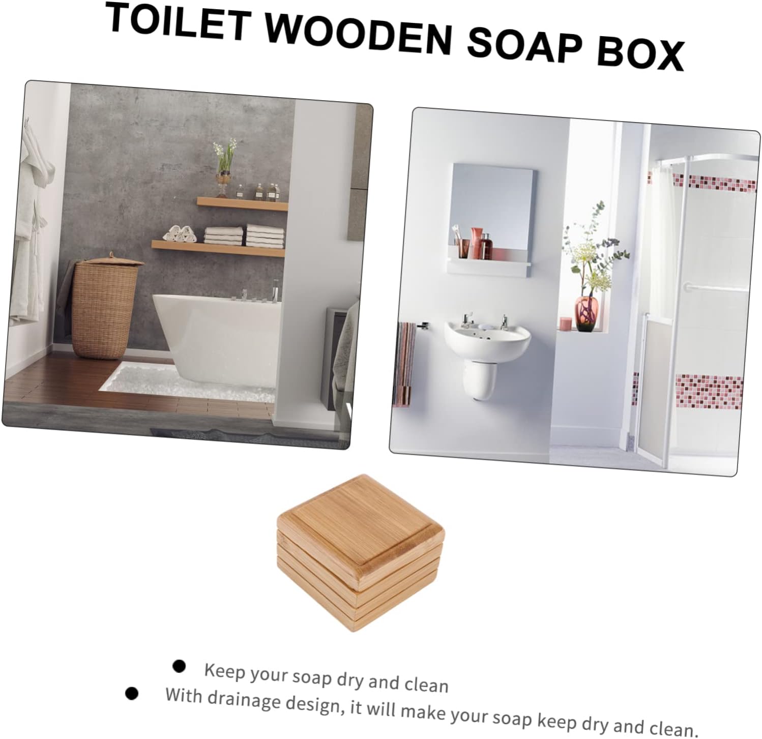Zerodeko Bamboo Soap Holder with Foaming Lid 1