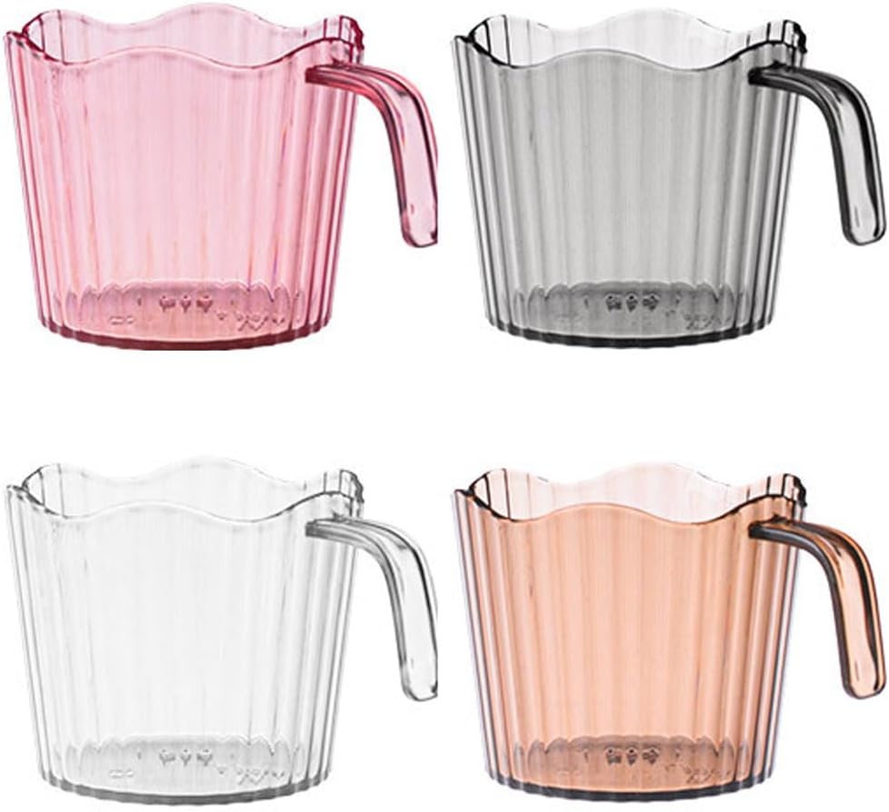 Luzen 4Pcs Plastic Cup Holder with Heat Insulation and Grip Handle