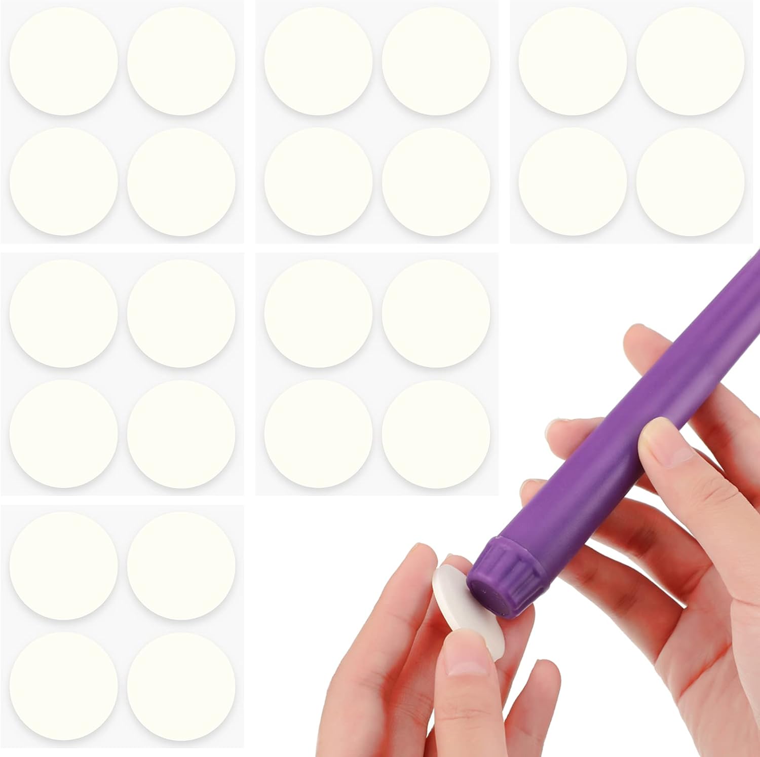 24 Pcs Taper Candle Holder Adhesive Dots for Secure Hold
