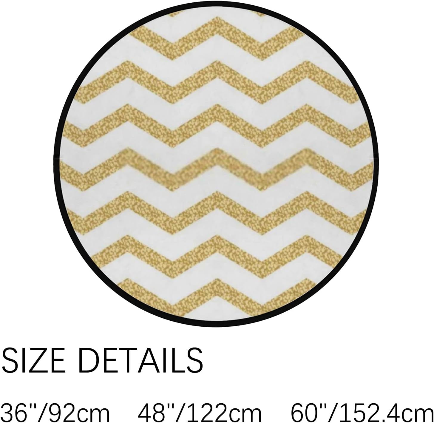 Vantaso 5ft Round Foam Rug for Kids Playroom and Living Room