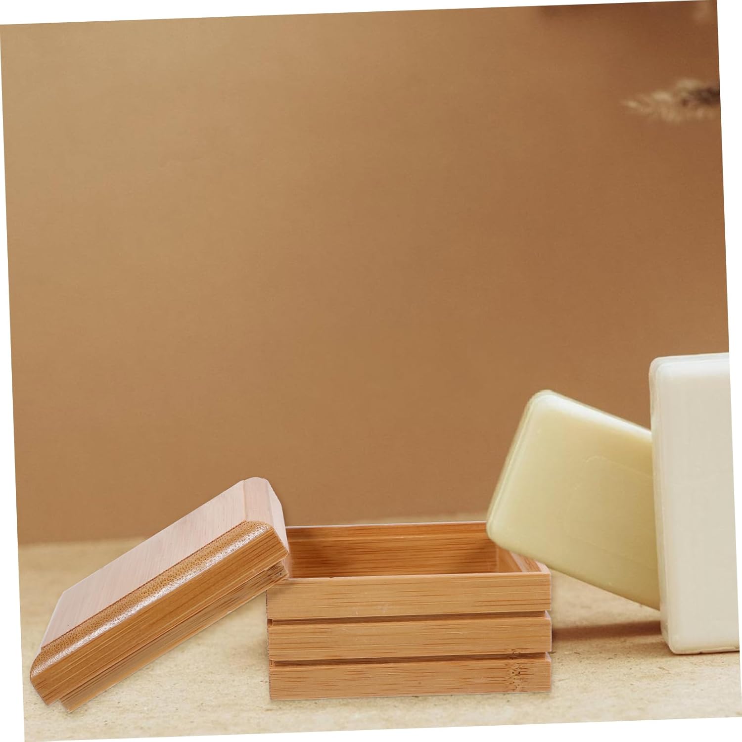 Elegant Wood Soap Dish for Bathroom Kitchen
