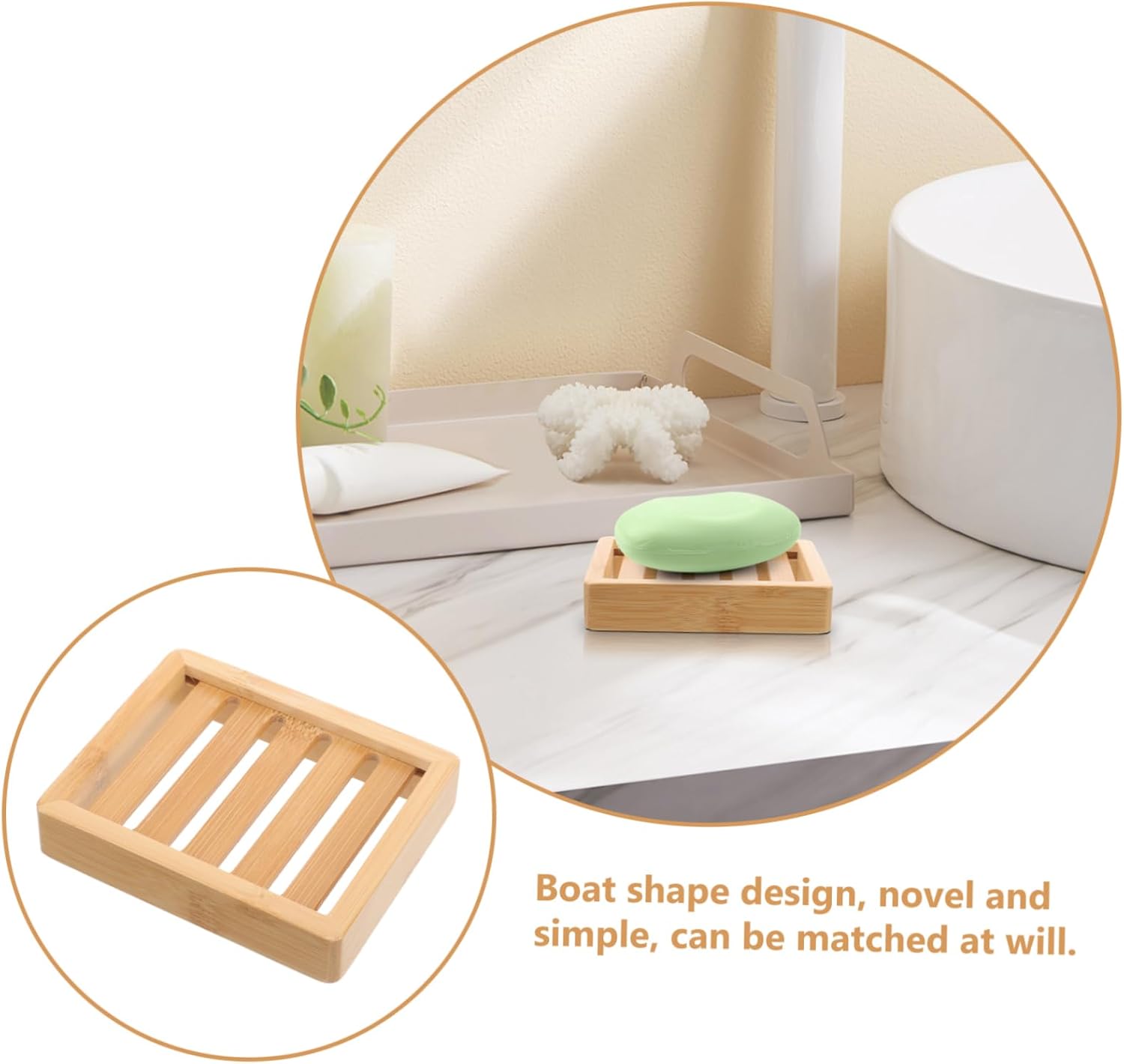 Mobestech 1Pc Soap Dish Holder for Shower and Kitchen