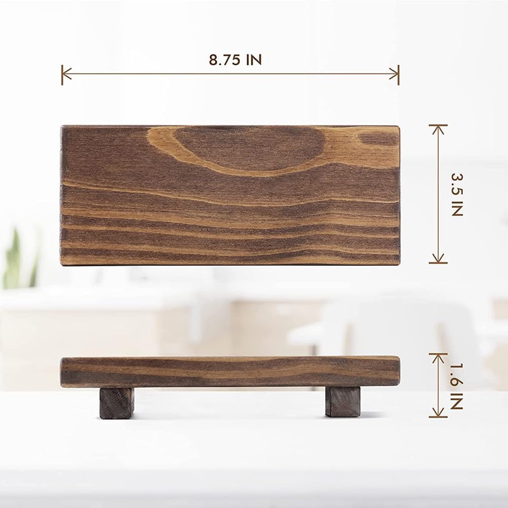 ccHuDE Wooden Soap Dish Tray with Farmhouse Style