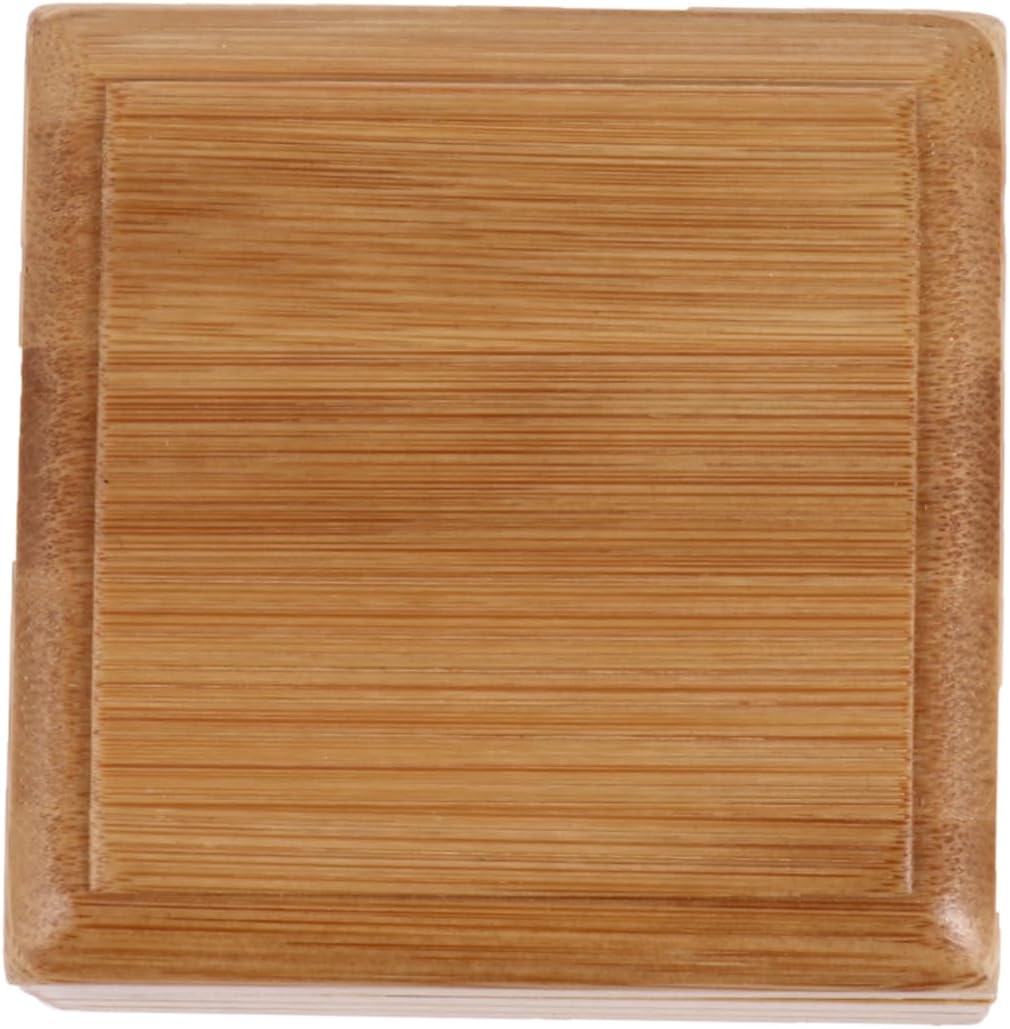 HOOTNEE Rustic Bamboo Soap Dish Handmade Wood Holder