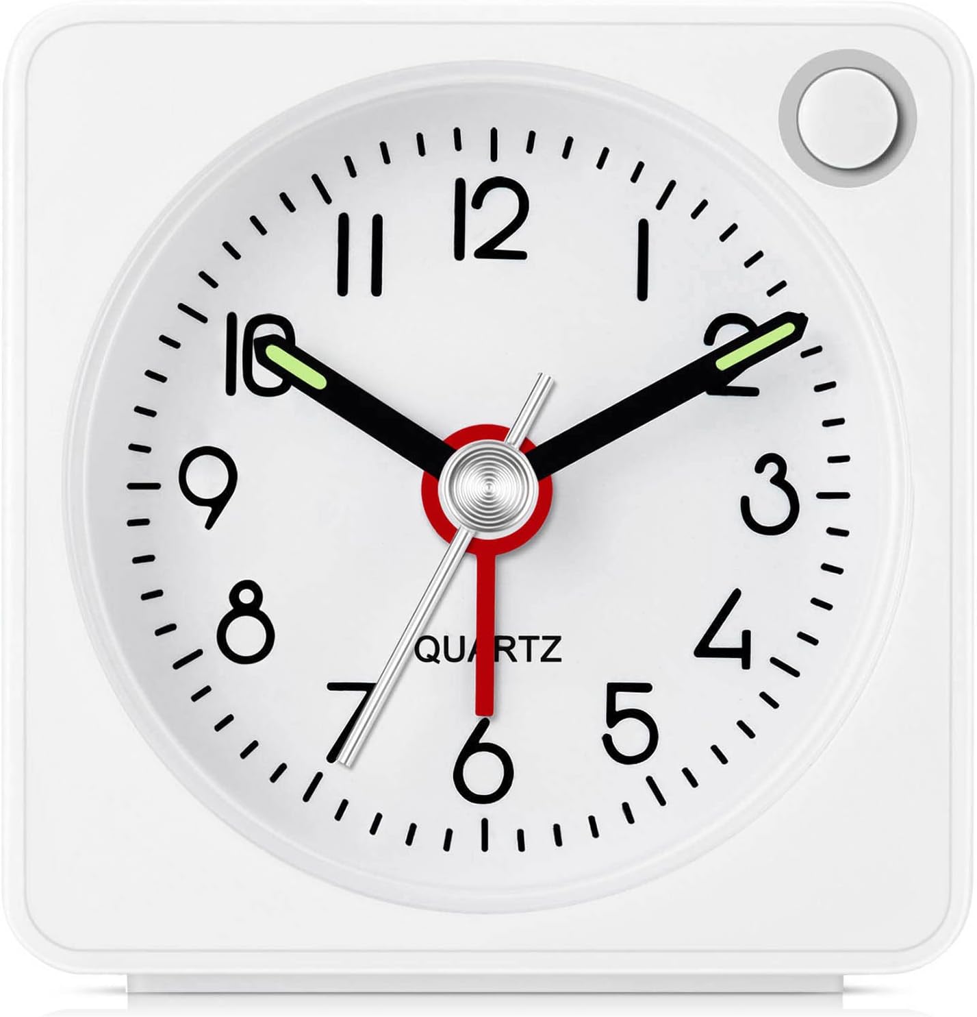 Jisile Ultra Small Analog Alarm Clock 225 Inch