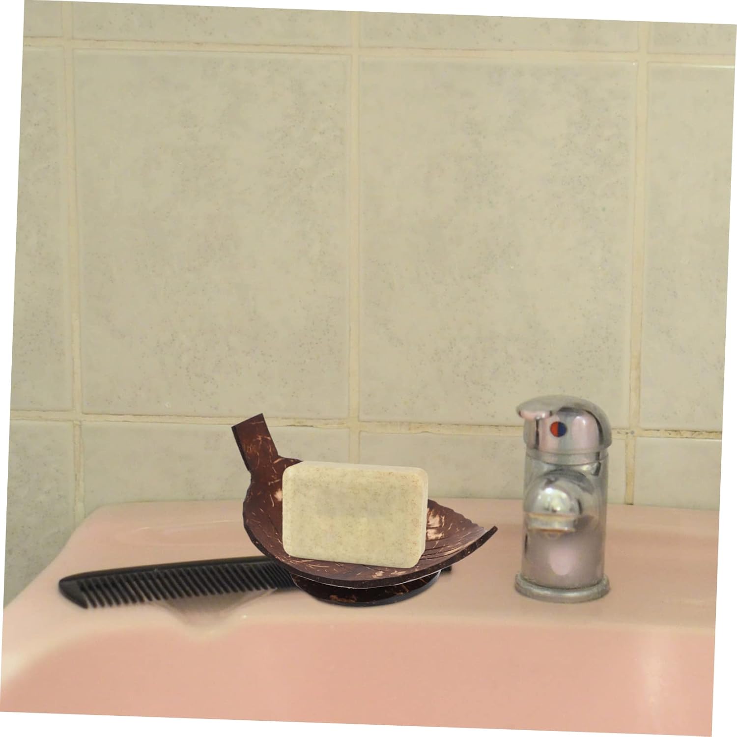 DOITOOL 2pcs Coconut Shell Soap Holder 1