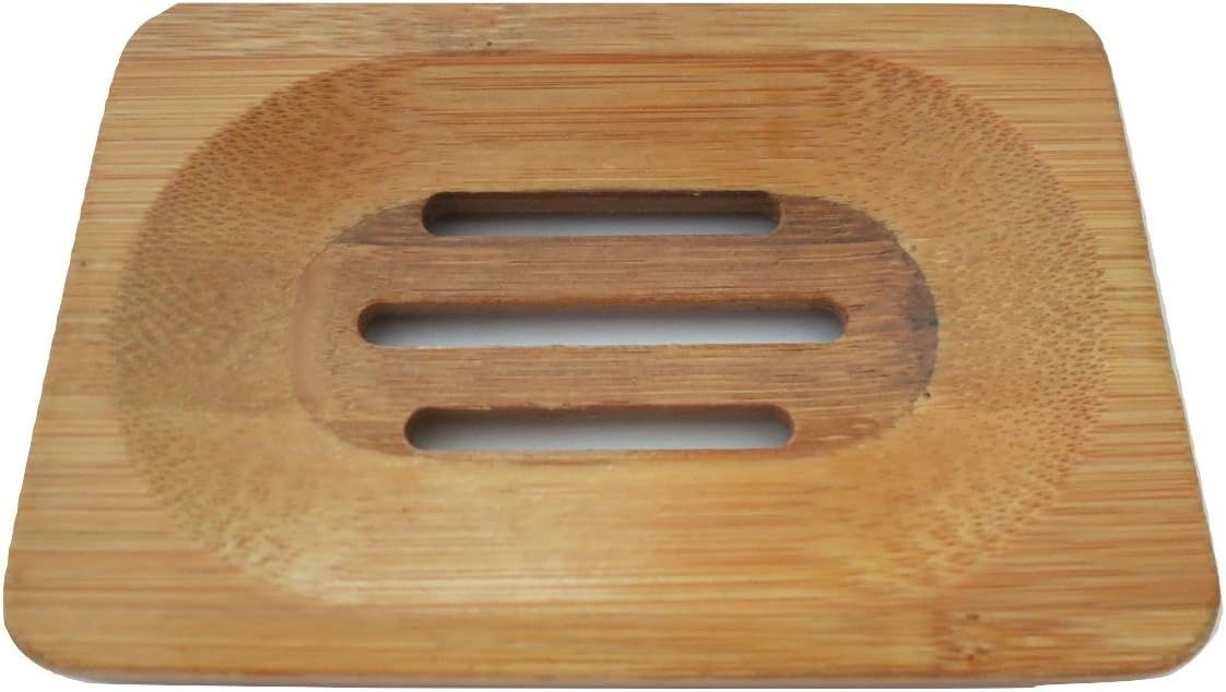 TrendyLuz Natural Wood Soap Tray Holder 1