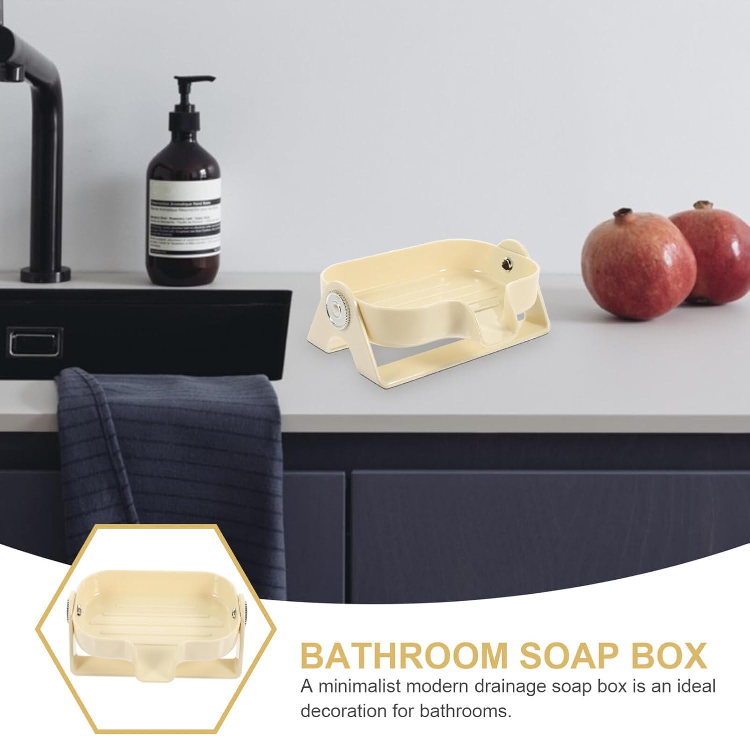 Alipis Modern PP Soap Dish with Self-Draining Design 1