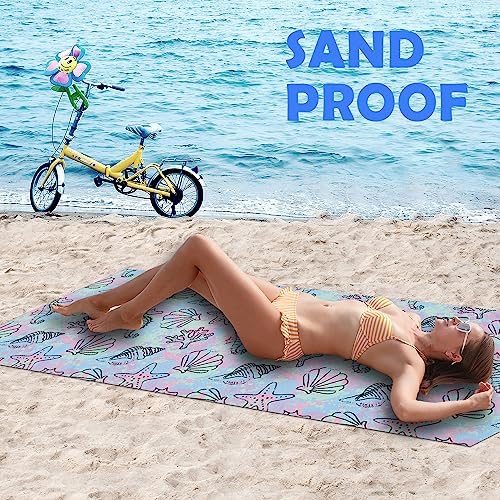 DJDEA Tie Dye Beach Towels Microfiber Extra Large