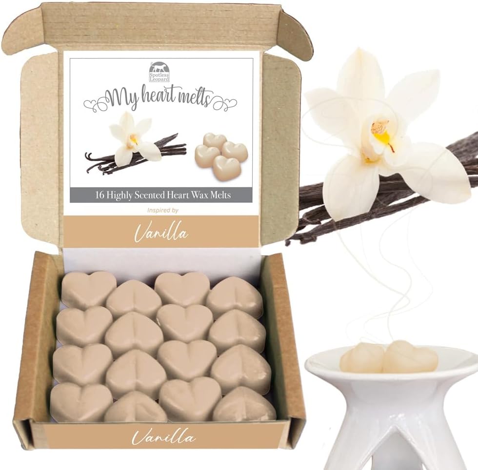 Vanilla Wax Melts in Gift Box Heart Shaped 16 x 5g