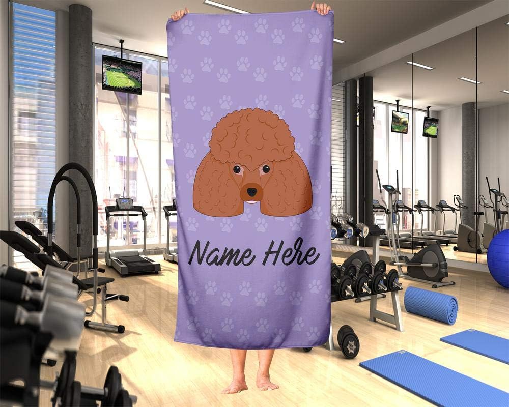 Personalized Pet Poodle Towel for Kids and Adults