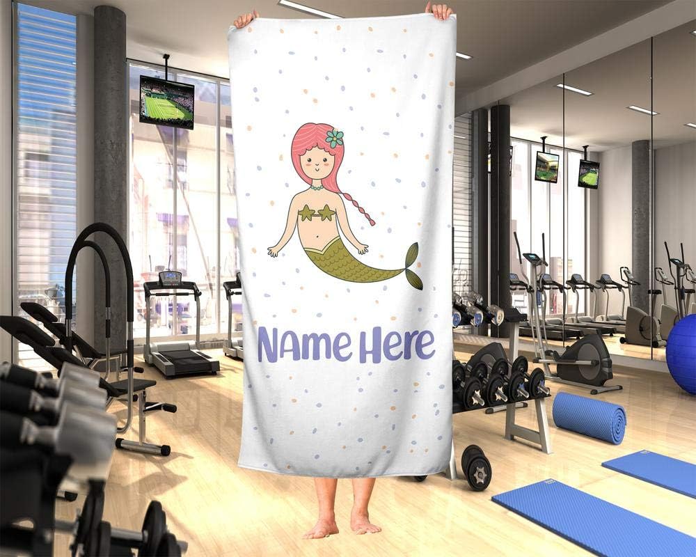 Extra Large Mermaid Towel for Kids - Customizable