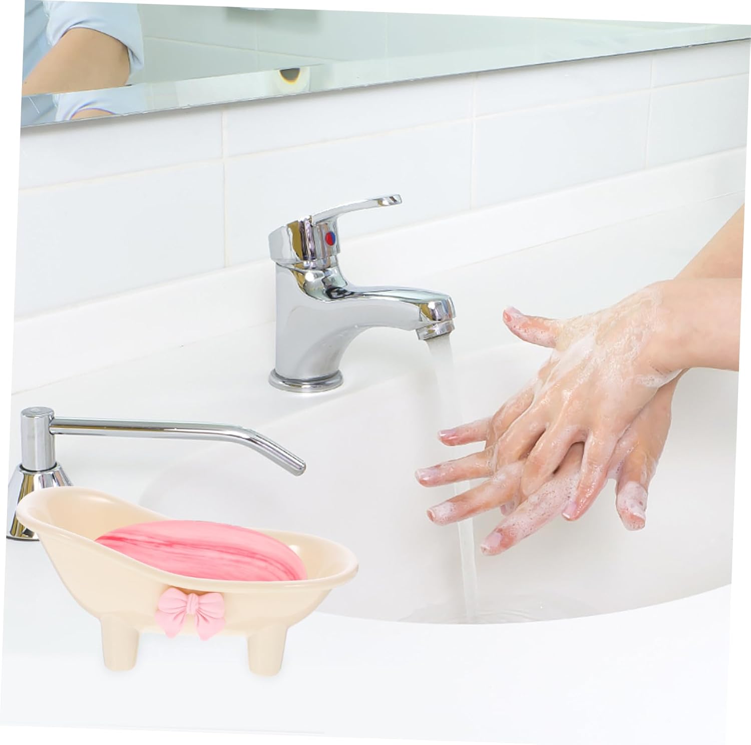 GLEAVI Self Draining Soap Holder for Shower