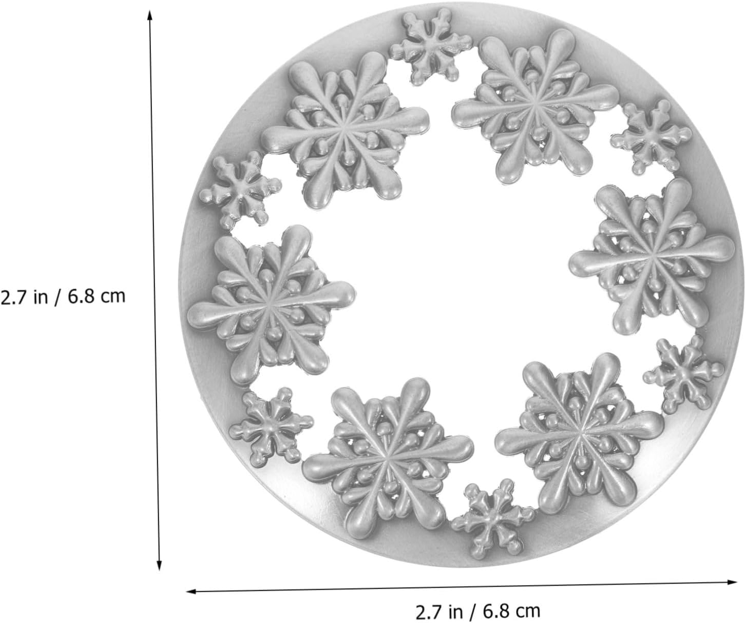 BEBEMOKO Vintage Snowflake Candle Jar Cover