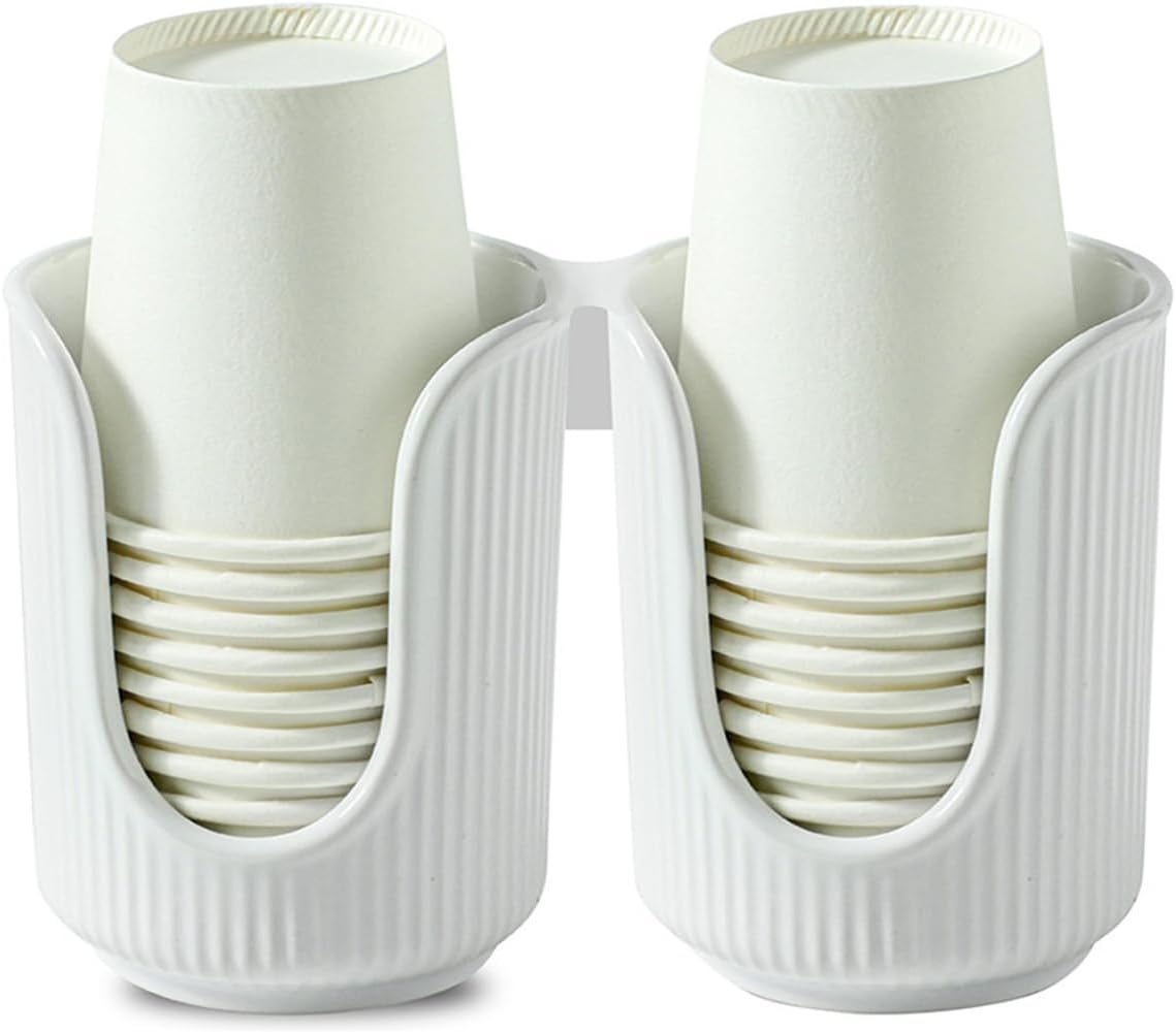 Double Bathroom Cup Holder for 3-5oz Paper Cups
