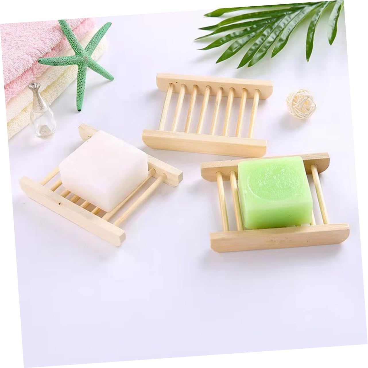 PRETYZOOM Wooden Soap Dish for Kitchen and Bathroom 1