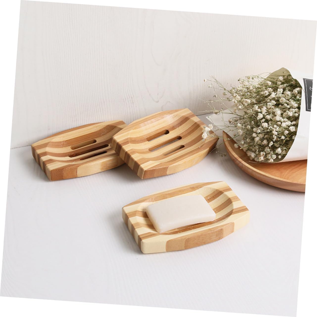 Wakauto 2pcs Drain Soap Holder for Bathroom Kitchen Shower