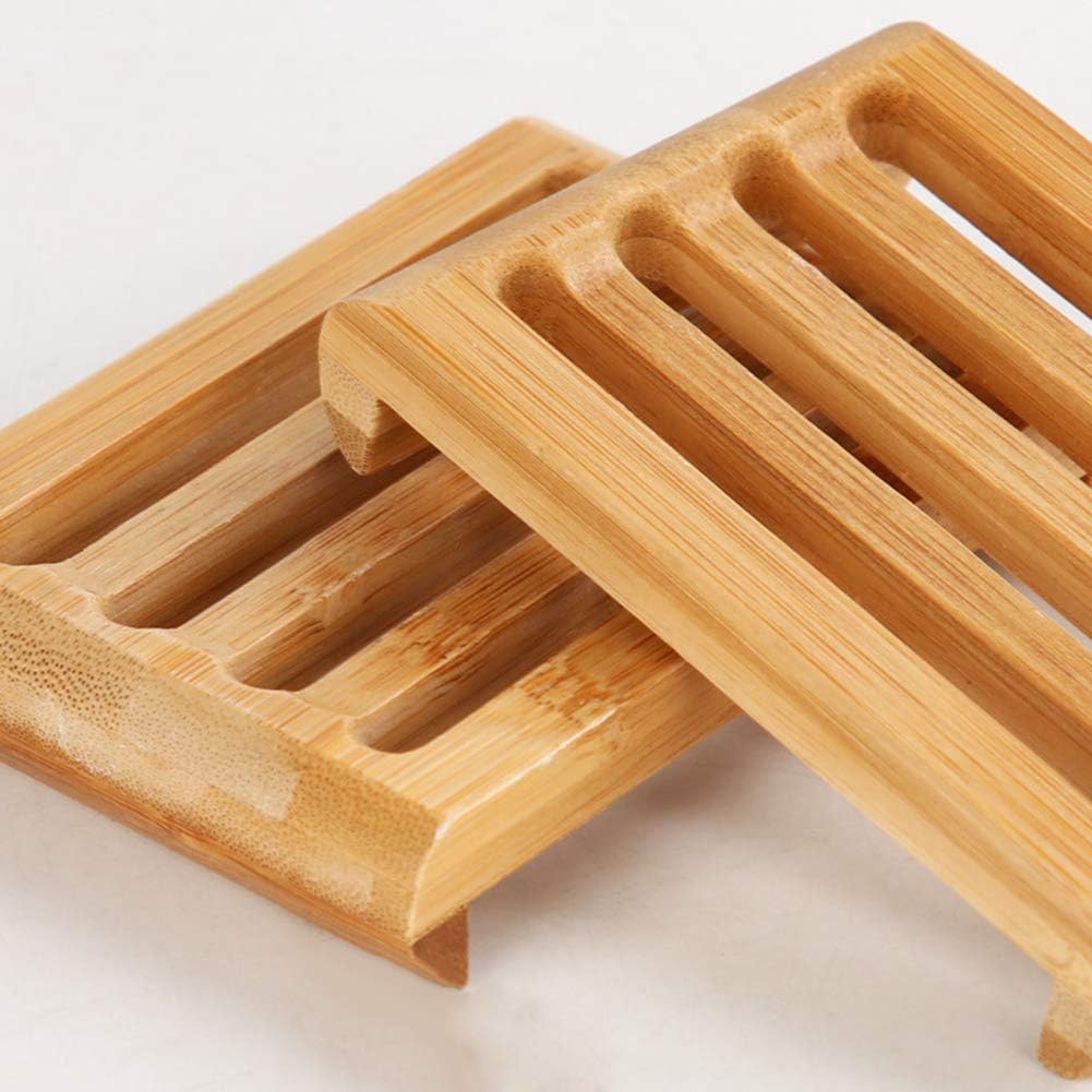 Handcrafted Wooden Soap Holder 433IN Self Draining Bathroom Soap Tray