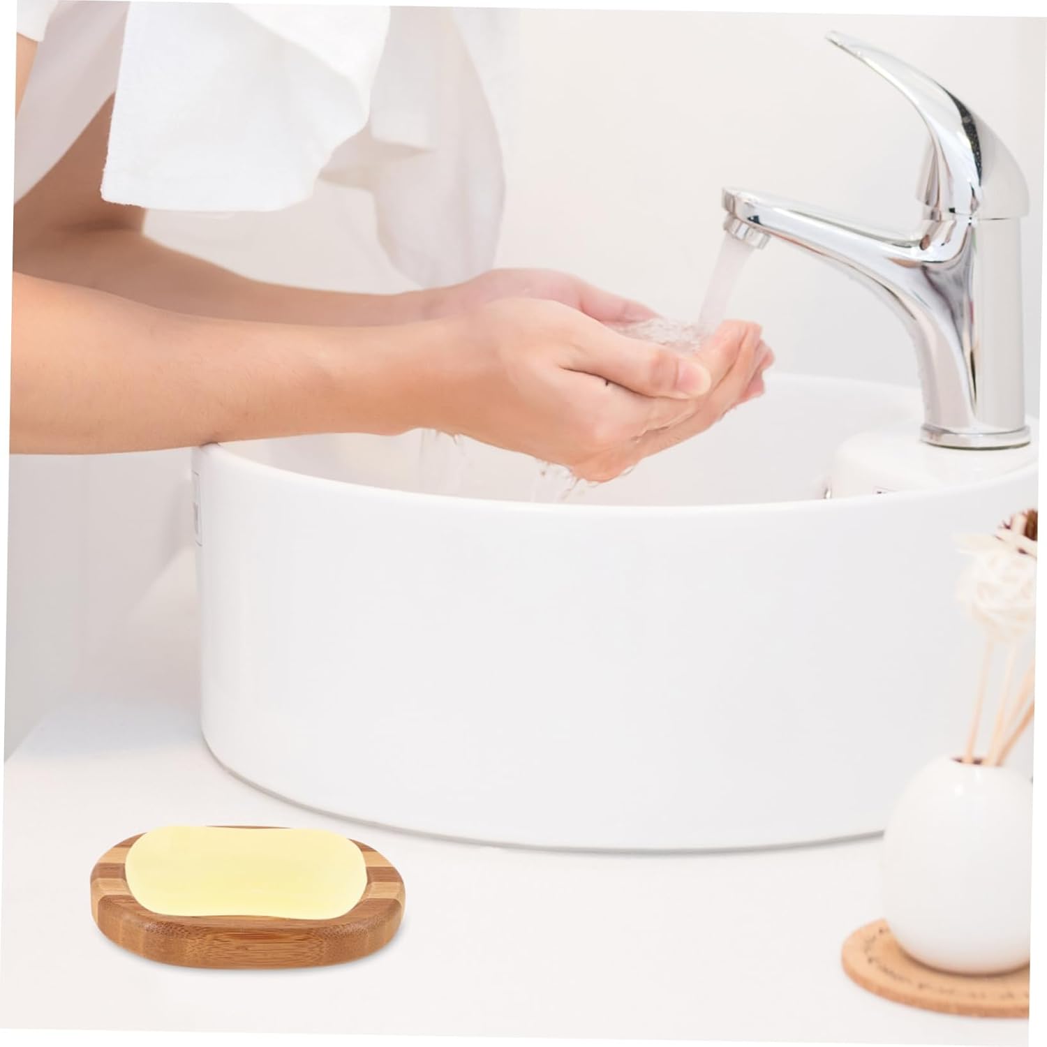 VALICLUD Zebra Pattern Soap Dish for Shower