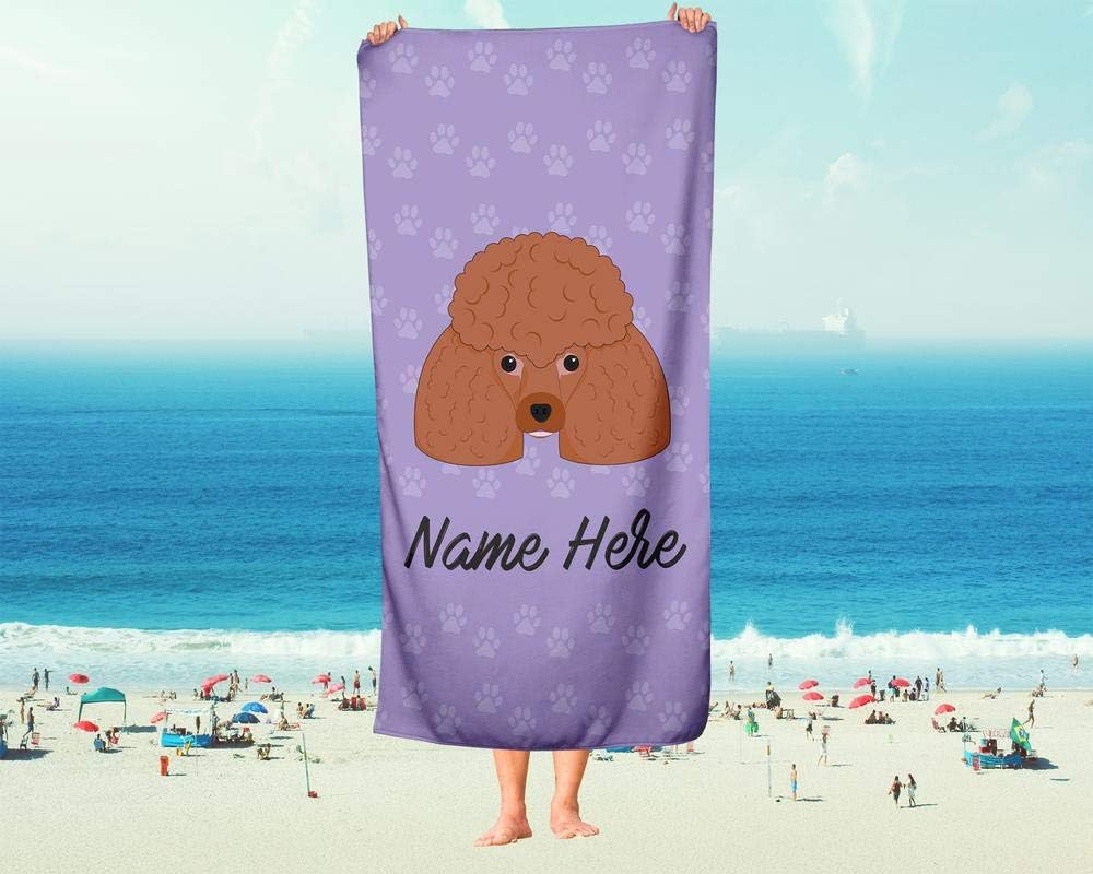 Personalized Pet Poodle Towel for Kids and Adults