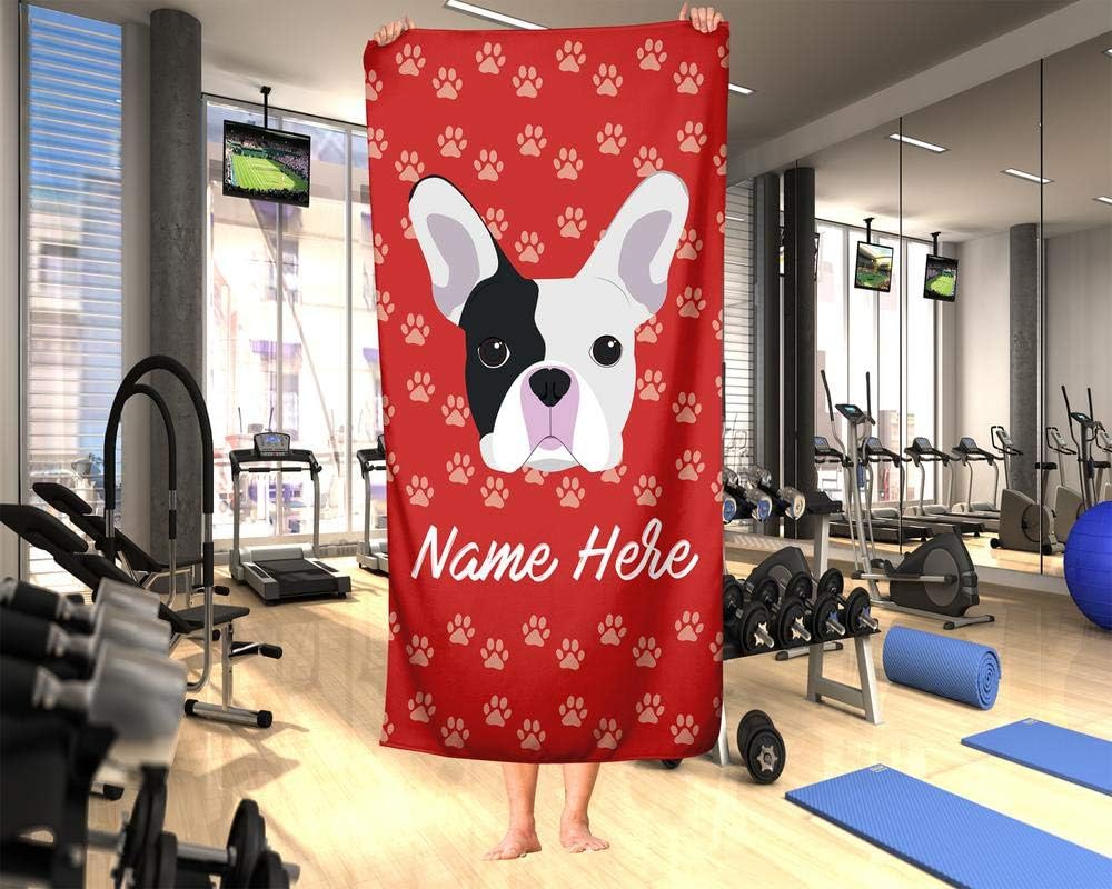 Personalized French Bulldog Towel for Kids and Adults