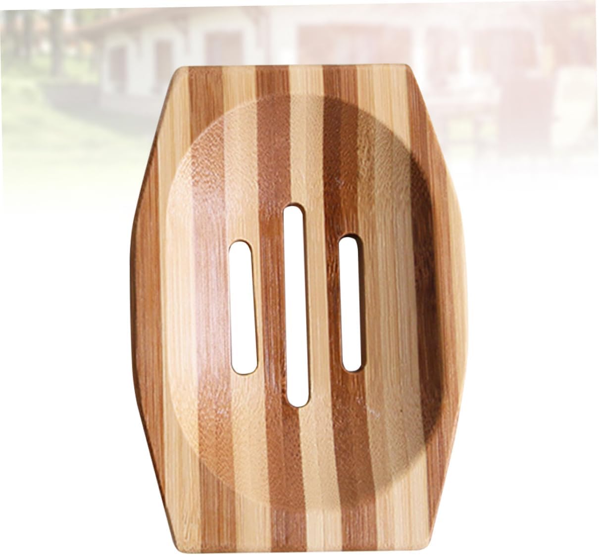 Luxshiny Retro Hollow Bamboo Soap Holder