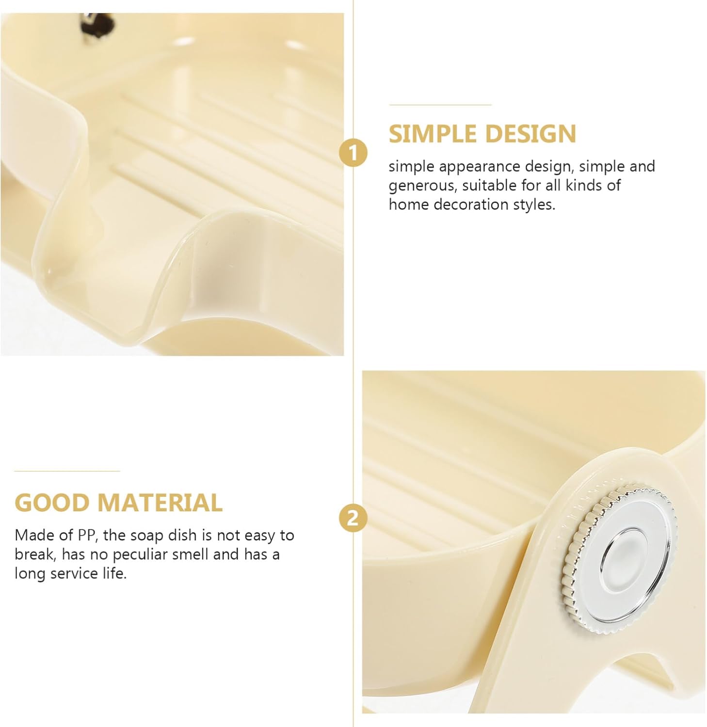 Alipis Modern PP Soap Dish with Self-Draining Design 1