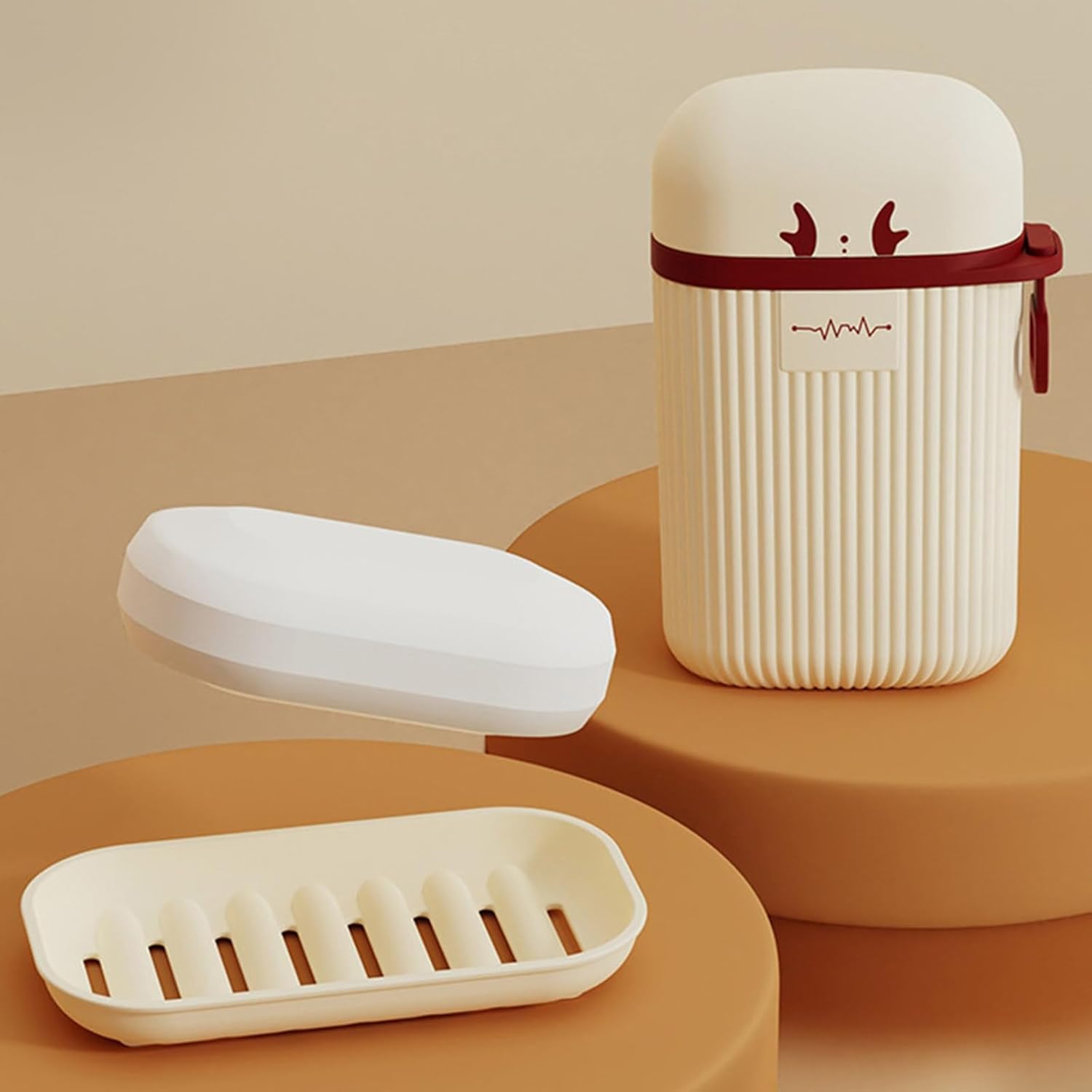 ZEXKENS Travel Soap Holder with Drainage Tray