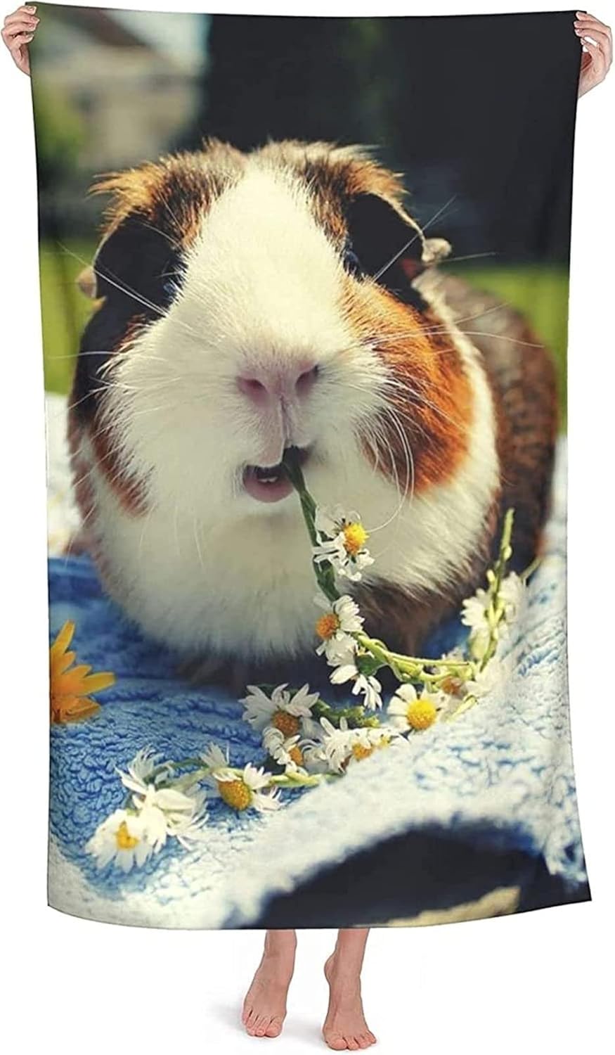 Sxakswol Guinea Pig Beach Towel - 32x62 Inch Microfiber
